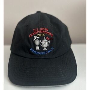 2014 US Open Championships Hat Cap Pinehurst No. 2 StrapBack USGA MEMBER Black